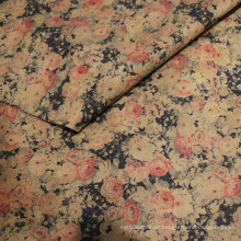 Retrostyle Printing Suede Fabrics for Garment